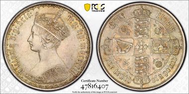 1853 Florin S-3891 MS63