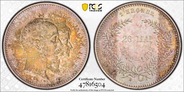 1892 CS 2 Kr Wedding MS64