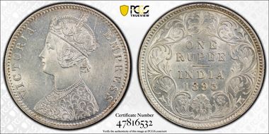 1893-C Rupee SW-6.133 MS62
