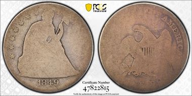 1849 $1 FR2