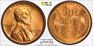 1939-D 1C MS67+ RD