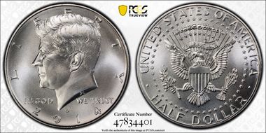 2014-D 50C 50th Anniversary Unc Set SP69