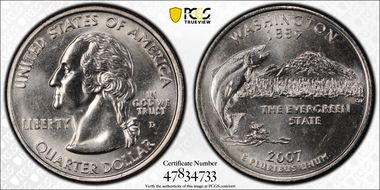 2007-D 25C Washington MS66