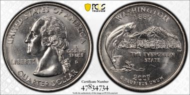 2007-D 25C Washington MS66