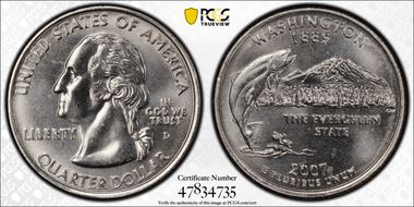 2007-D 25C Washington MS66