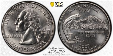 2007-D 25C Washington MS66