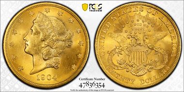 1904 $20 MS63