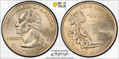 2009-P 25C U.S. Virgin Islands MS65