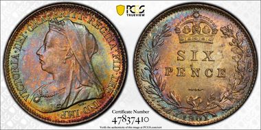 1901 6D S-3941 MS64