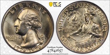 1976-D 25C Clad MS66