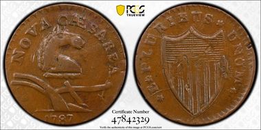 1787 NJ 1/2P Camel Head, Maris 56-n VF30BN