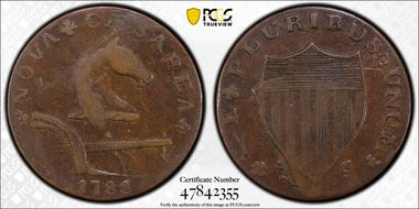 1788 NJ 1/2P Fox Before Legend, Maris 77-dd VF35BN