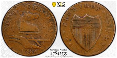 1786 NJ 1/2P Maris 26-S, Blundered "6" VF20BN