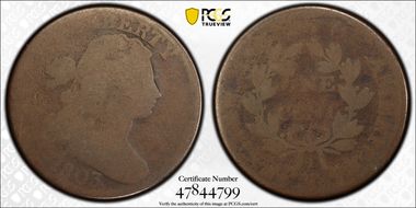 1803 1C Small Date, Large Fraction FR2BN