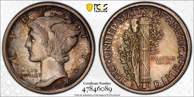 1917-S 10C MS66FB