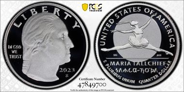 2023-S 25C Maria Tallchief-Silver PR70DCAM