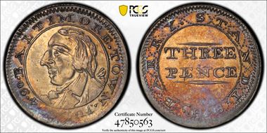 1790 AR 3P Standish Barry, Baltimore MS62