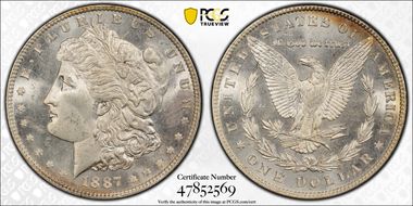 1887 $1 MS65