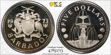 1973-FM $5 KM-16a PR68DCAM