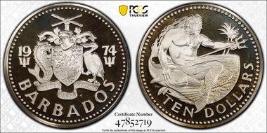 1974-FM $10 PR68DCAM