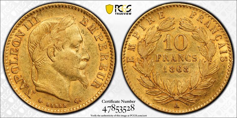 Cert 47853528 - Coin Image