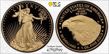 2023-W $50 Gold Eagle First Strike PR70DCAM