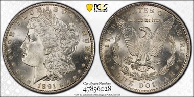 1891-S $1 MS64