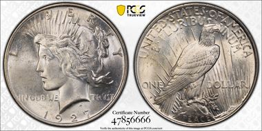 1927-D $1 MS64