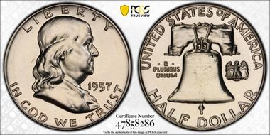 1957 50C PR66