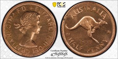 1959(m) 1/2D PR65RD