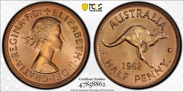 1962 Y. (p) 1/2D PR66RD