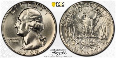 1956-D 25C RPM FS-501 MS66