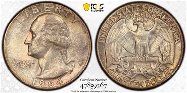 1964 25C Type B Reverse, FS-901 MS65