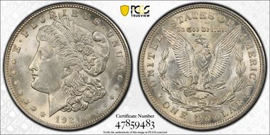 1921 $1 Morgan MS64