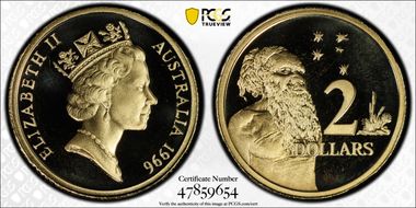 1996 $2 PR69DCAM