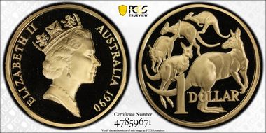 1990 $1 PR69DCAM