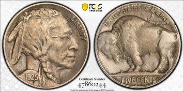 1925-S 5C VF30