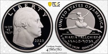 2023-S 25C Maria Tallchief-Silver PR70DCAM