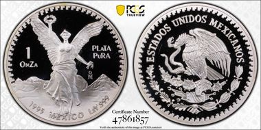 1995-Mo Onza Libertad Ag PR69DCAM
