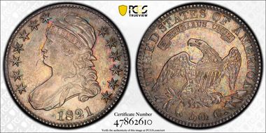 1821 50C O-101a AU55