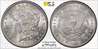 1896 $1 MS62