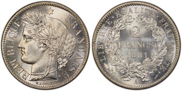 1881-A 2 Fr Gad-530a MS66