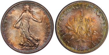1899 1 Fr Gad-467 F-217 MS66