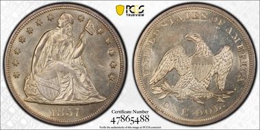 1857 $1 MS63