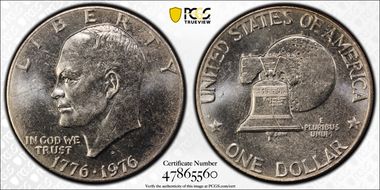 1976-D $1 Type 2 MS64