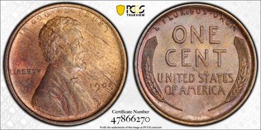 1909 1C Lincoln MS64BN