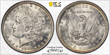 1891-O $1 MS64