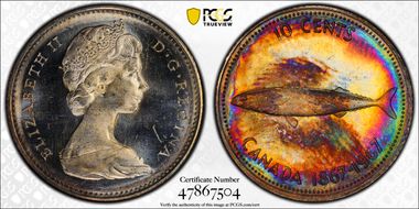 1967 10C 0.800 Ag MS64