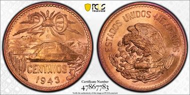 1943-Mo 20C KM-439 MS66RD