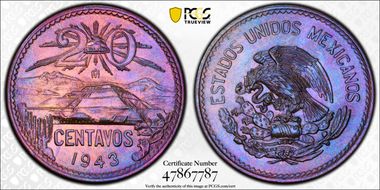 1943-Mo 20C KM-439 MS66BN